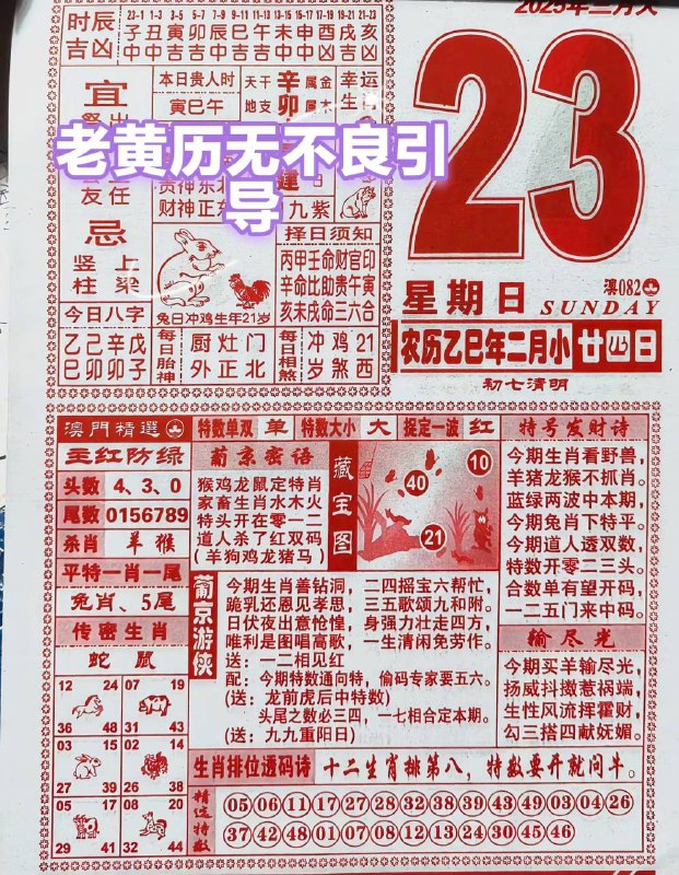 2025年3月23日，二月甘四，星期日2025年3月23日，二月甘四，星期日