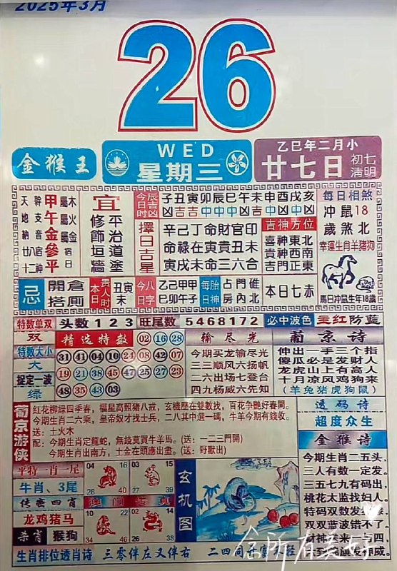2025年3月25日，二月甘六，星期二2025年3月25日，二月甘六，星期二