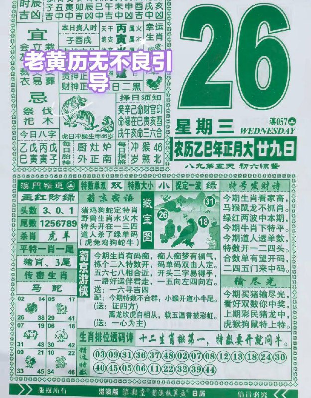 2025年2月26日，正月二十九，星期三2025年2月26日，正月二十九，星期三